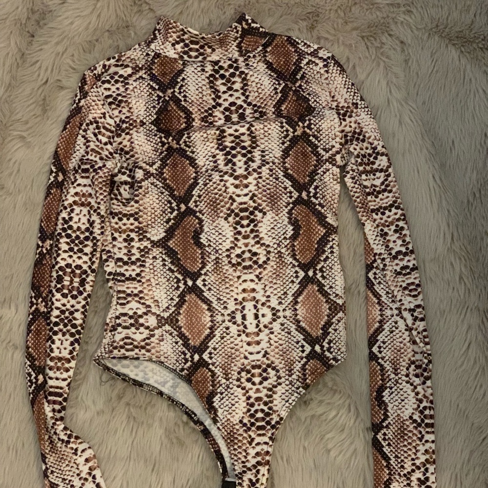 NastyGal Snakeskin Bodysuit